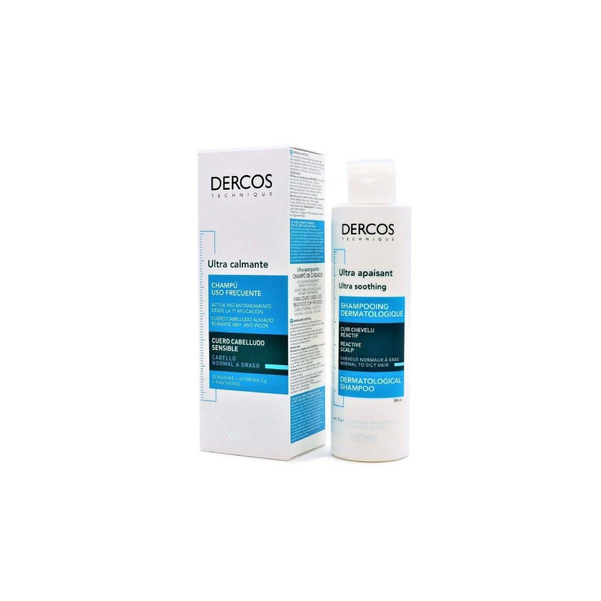Dercos Champu Ultracalmante Cabello Graso 200ml