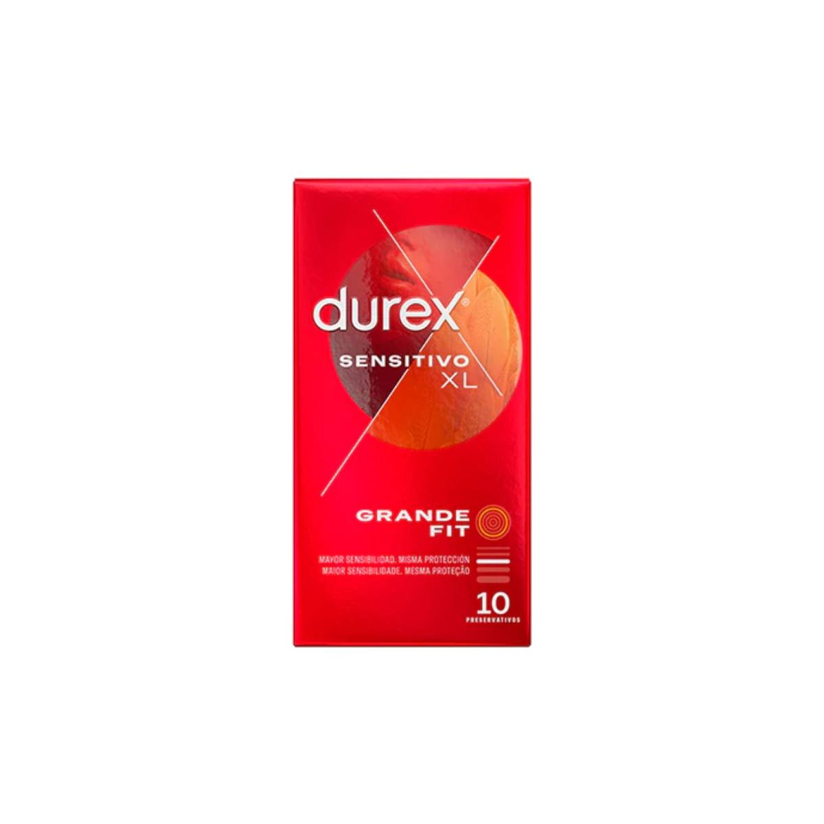 durex sensitivo xl 10 preservativos