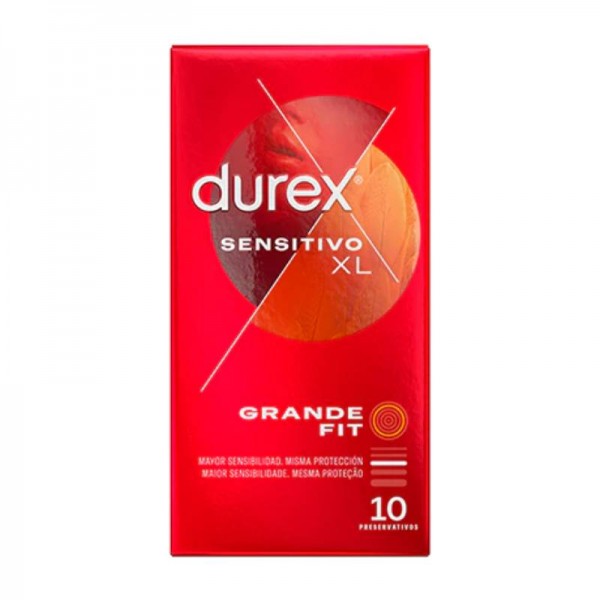 durex sensitivo xl 10 preservativos