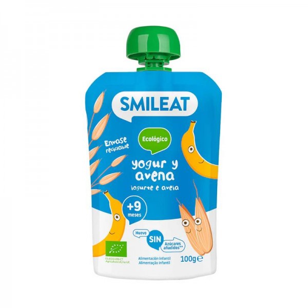 Smileat Poche Yogurt y Avena 100 gr