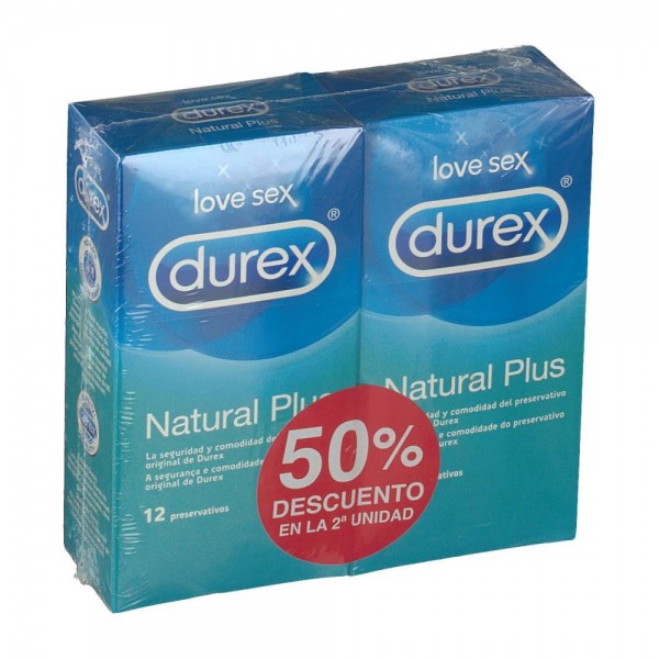 Durex Natural Plus Duplo 50% DTO en 2 unidad 2