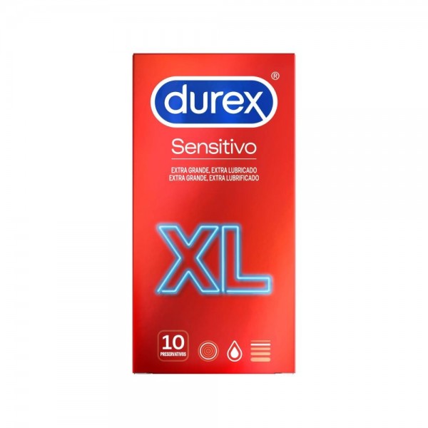 durex sensitivo xl 10 preservativos 2