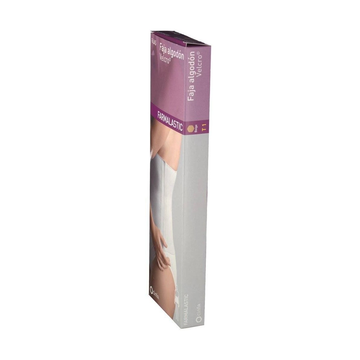 farmalastic faja algodon velcro beige talla 1