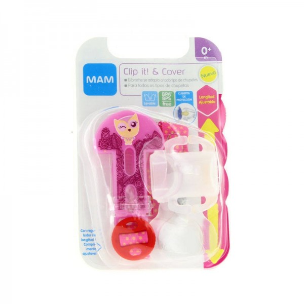 mam clip it cover rosa