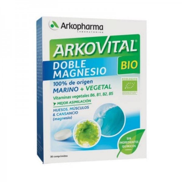 arkovital bio doble magnesio 30 comprimidos