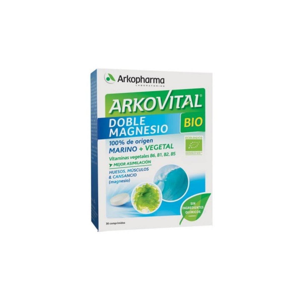 arkovital bio doble magnesio 30 comprimidos