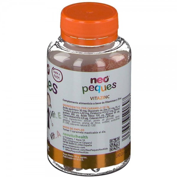 neo peques vitazinc 30 caramelos