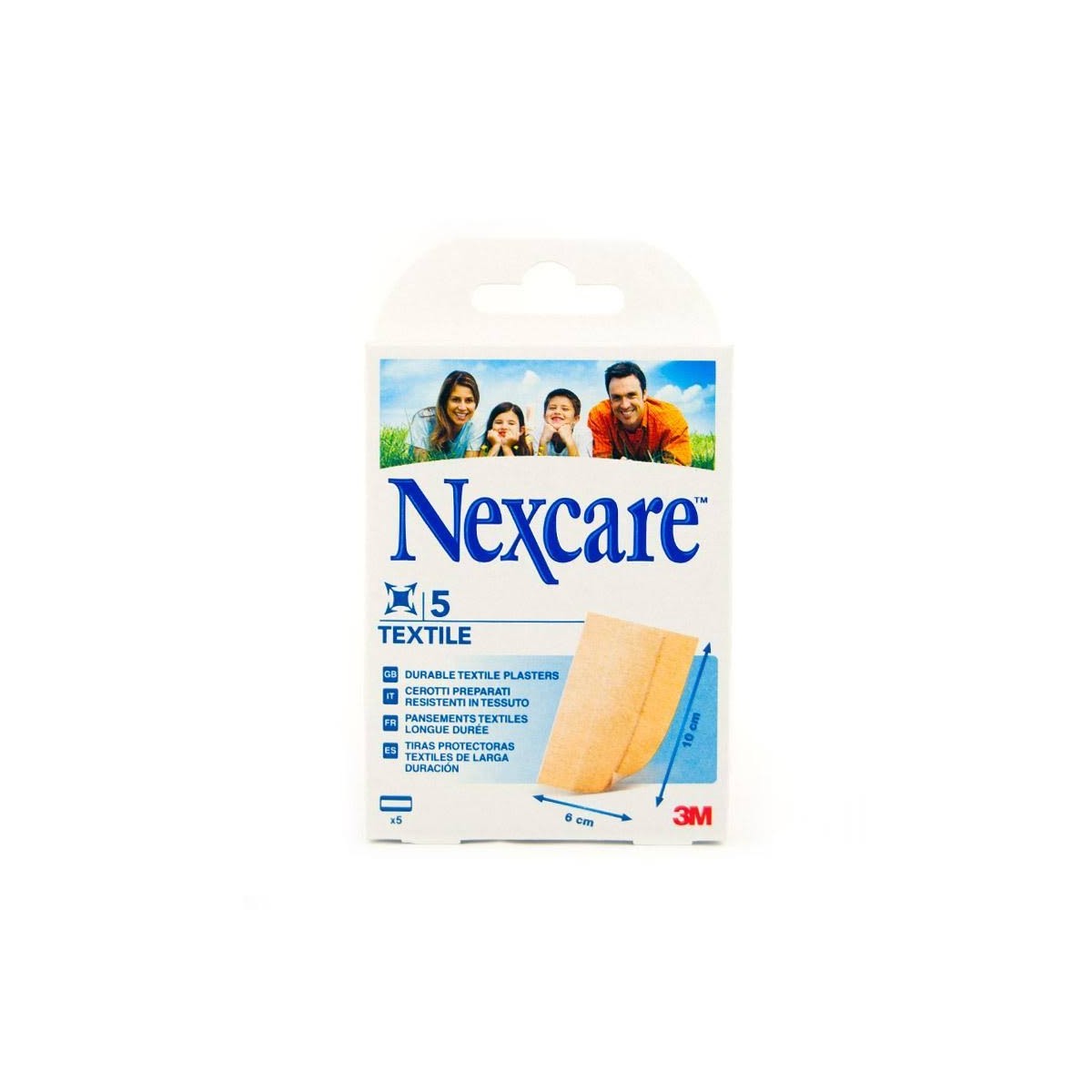 nexcare textile 5 tiras 10x6 cm