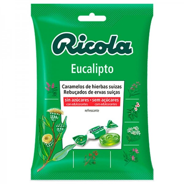 ricola bolsa caramelos eucalipto 70 g