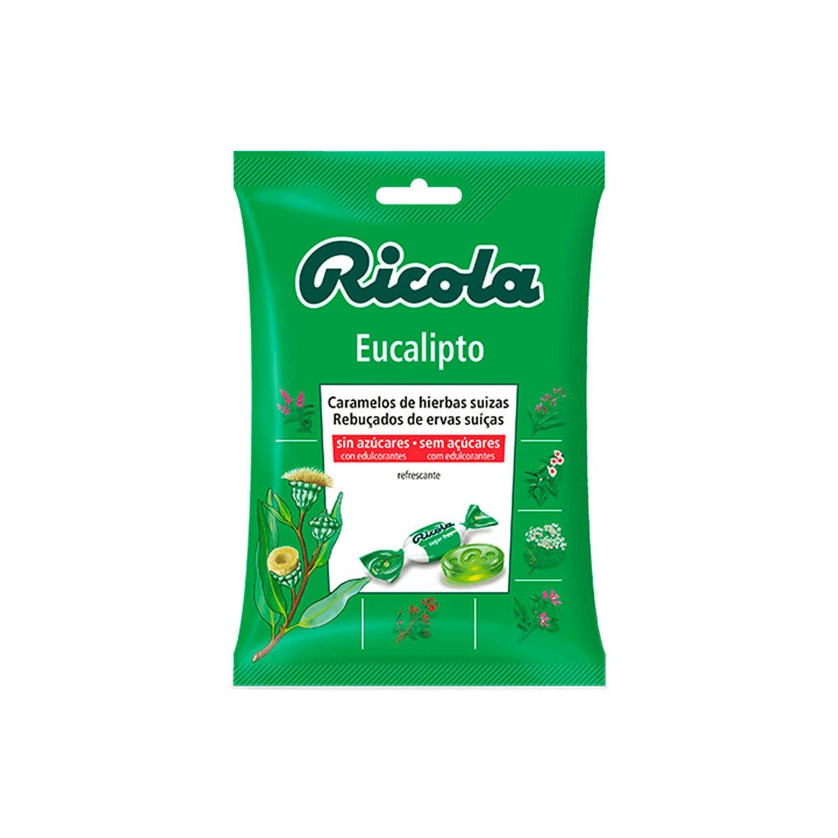 ricola bolsa caramelos eucalipto 70 g