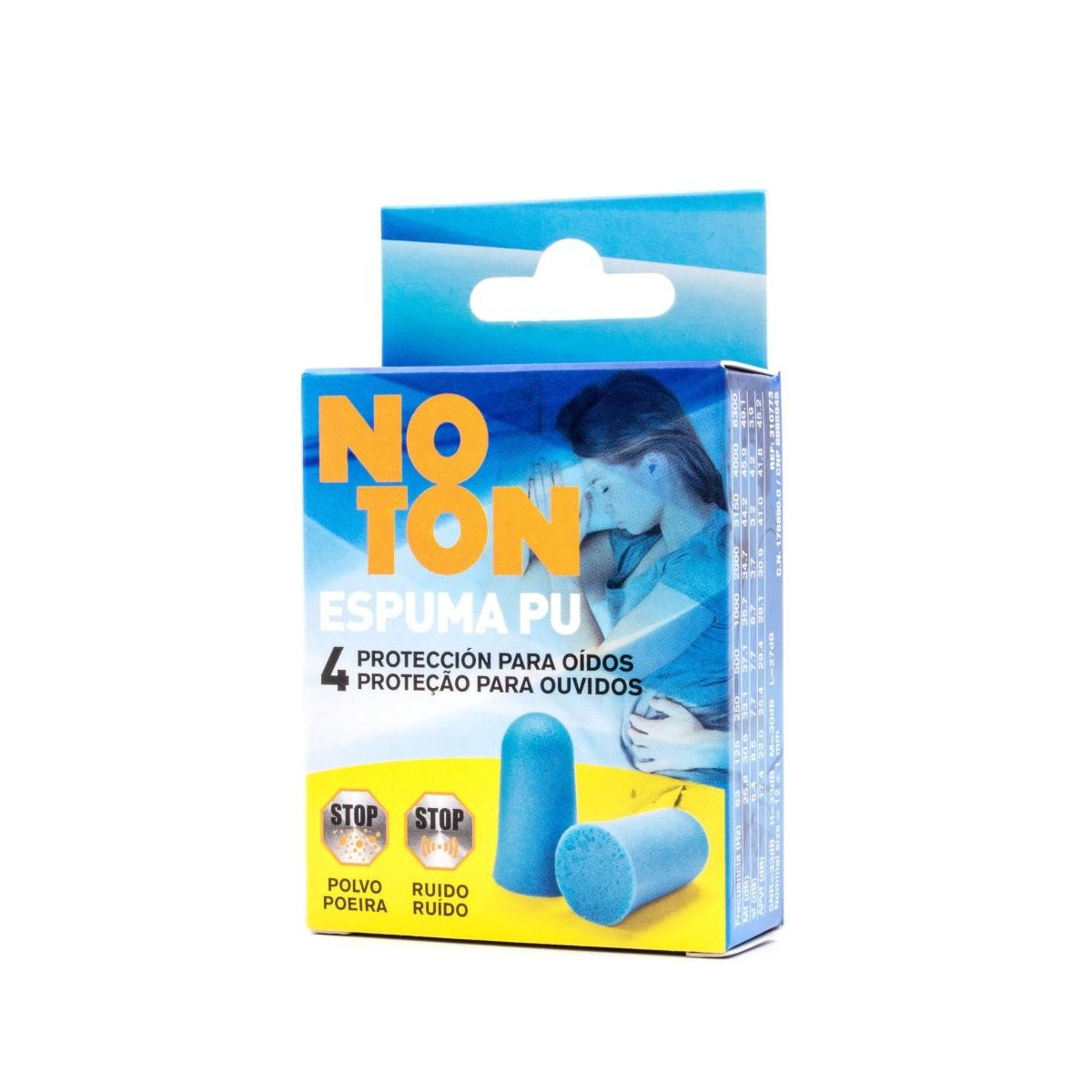 tapones oidos espuma pu noton 4 u
