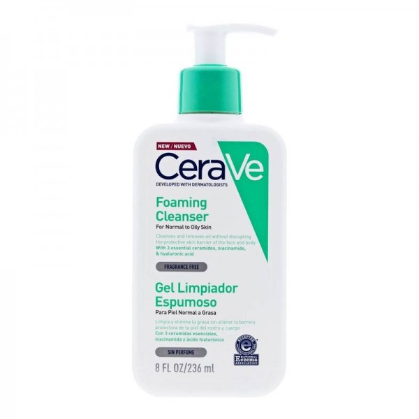 Cerave Gel Limpiador Espumoso 236 ml
